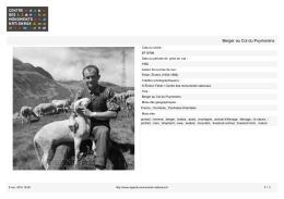 Berger au Col du Puymorens - REGARDS