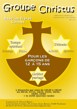 Pour les gar&ccedil;ons de 12 &agrave;15 ans