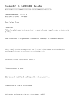 Offre Emploi - Stage - Departement de la Vienne | Emploi 86