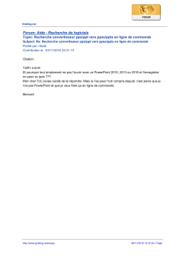 Forum: Aide - Recherche de logiciels