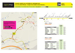 Téléchargez les horaires en application du 31 octobre au