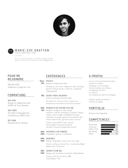 Télécharger le CV - Marie