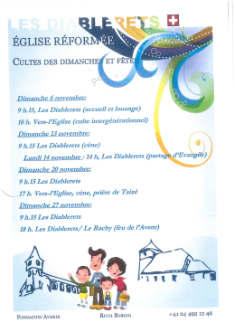 Plan des cultes - Commune d`Ormont
