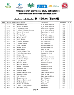 Championnat provincial civil, collégial et universitaire de cross