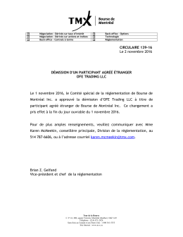 D&eacute;mission d`un participant agr&eacute;&eacute;
