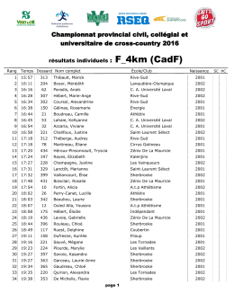 Championnat provincial civil, coll&eacute;gial et universitaire de cross