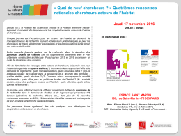 Quoi de neuf chercheurs