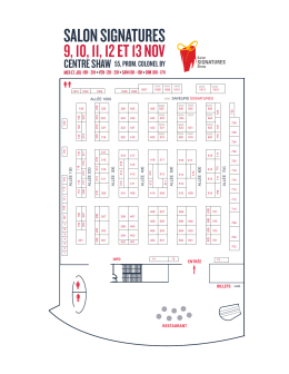 plan du salon - Signatures Ottawa