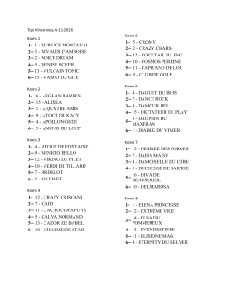 1 - VURLICE MONTAVAL 2eme 3 - VIVALDI D