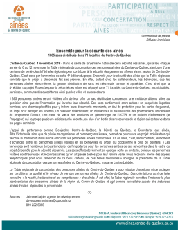Ensemble pour la s&eacute;curit&eacute; des a&icirc;n&eacute;s
