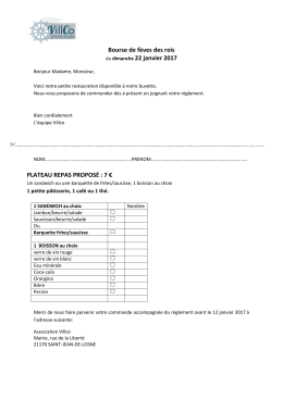 Bourse de fèves des rois du dimanche 22 janvier 2017