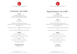 Firmenessen Firmenessen &laquo; ALL in ONE - H&ocirc;tel Jean