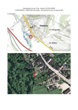 D&eacute;claration Loi sur l`Eau : dossier 10-2016