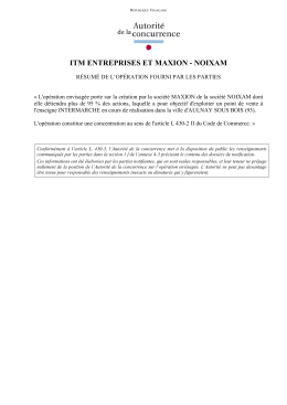 itm entreprises et maxion - noixam