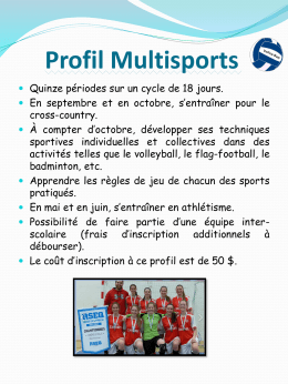 Profil Multisports