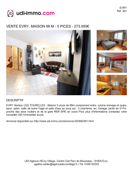 Impression d`une fiche de bien