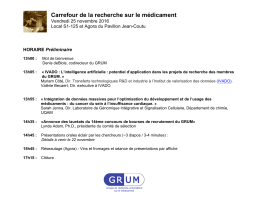 programme préliminaire