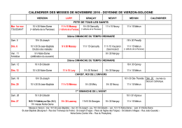 NDF MESSES DE NOVEMBRE 2016