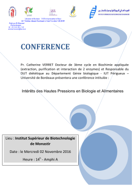 conf&eacute;rence