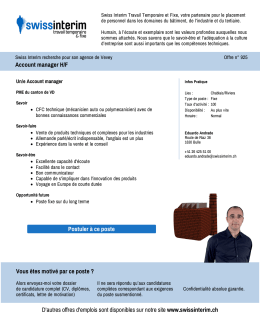 Account manager H/F - PDF de l`Annonce du 03.11