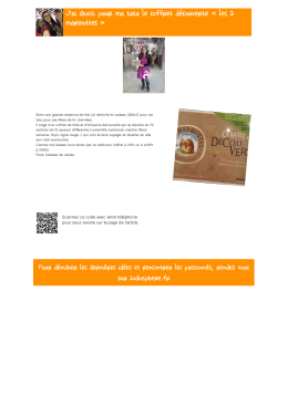 J`ai choisi pour ma tata le coffret découverte « les 2 marmottes »