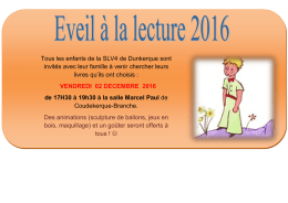 Tous les enfants de la SLV4 de Dunkerque sont invit&eacute;s avec leur