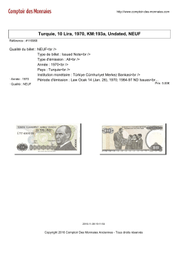 Turquie, 10 Lira, 1970, KM:193a, Undated, NEUF