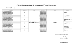 Emploi du temps S1 (FDPU).