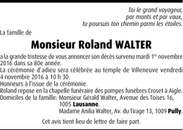 Monsieur Roland WALTER