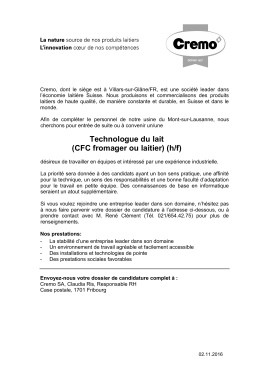 Cremo [nouveau logo &ndash; l`armailli &agrave; gauche]