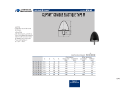 support conique elastique type m