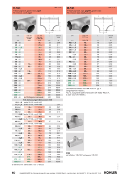 R-165 T-Stück gepresst, egal, geglüht