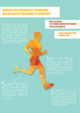 assises des sciences et techniques des activités physiques et
