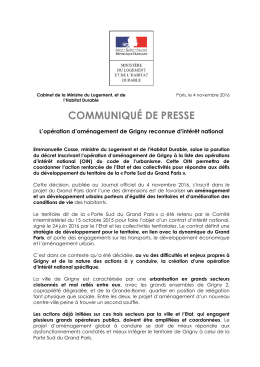 communiqué de presse - Ministère du Logement et de l`Habitat