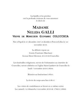 madame nelida galli