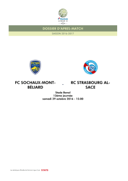 Dossier d`apr&egrave;s-match