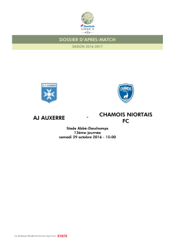 Dossier d`apr&egrave;s-match