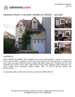 Impression d`une fiche de bien