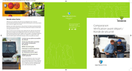 Comparaison Vérification avant départ / Ronde de