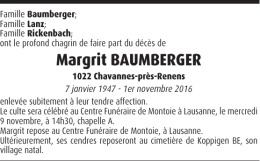 Margrit BAUMBERGER