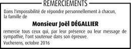 remerciements