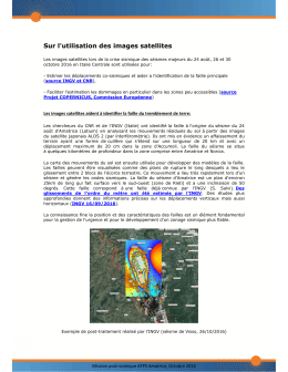 Synth&egrave;se Images Satellites