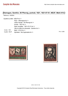 Allemagne, Genthin, 50 Pfennig, portrait, 1921, 1921-07