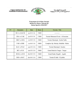 Voir programme D1