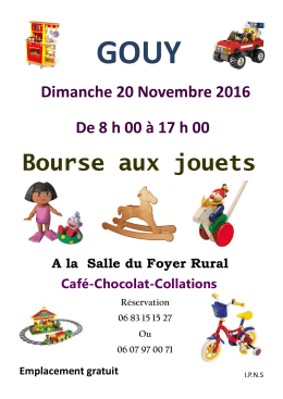 Bourse aux jouets