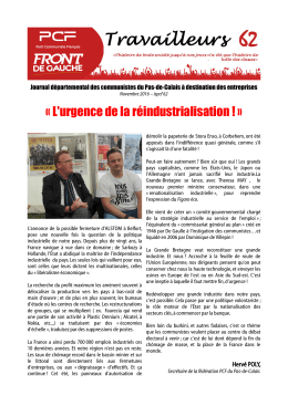 L`urgence de la réindustrialisation - Over-blog