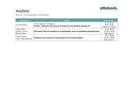 Ateliers - Ottobock