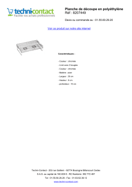 Planche de découpe en polyéthylène - 8207449 - Techni