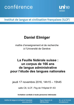 17 novembre, Daniel Elmiger