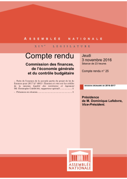 Compte rendu